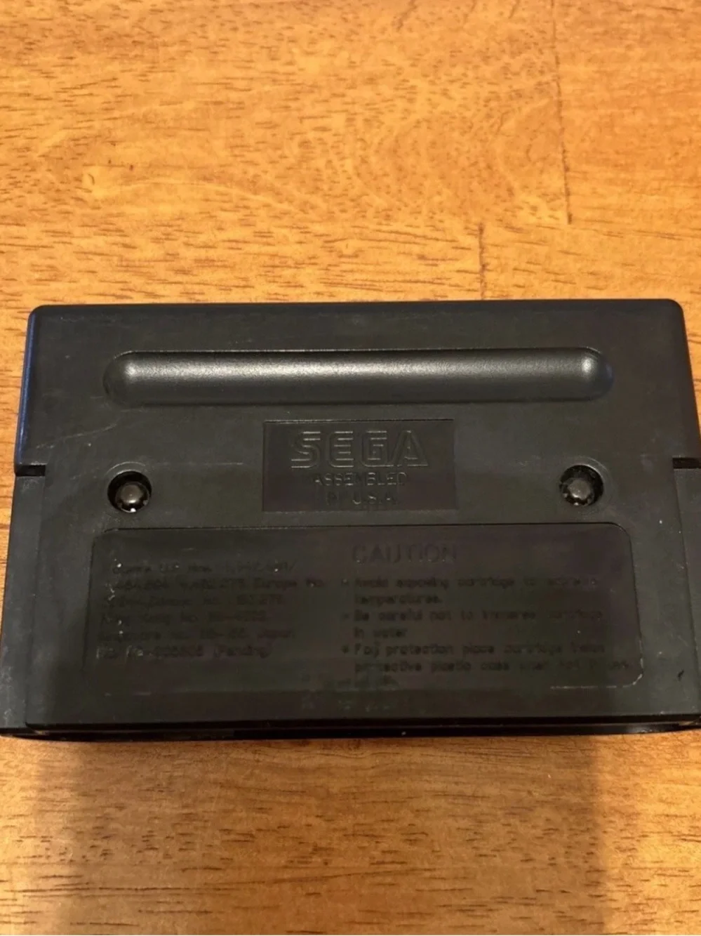 SEGA Genesis Mighty Morphin Power Rangers Game Cartridge - Black/Red/Blue